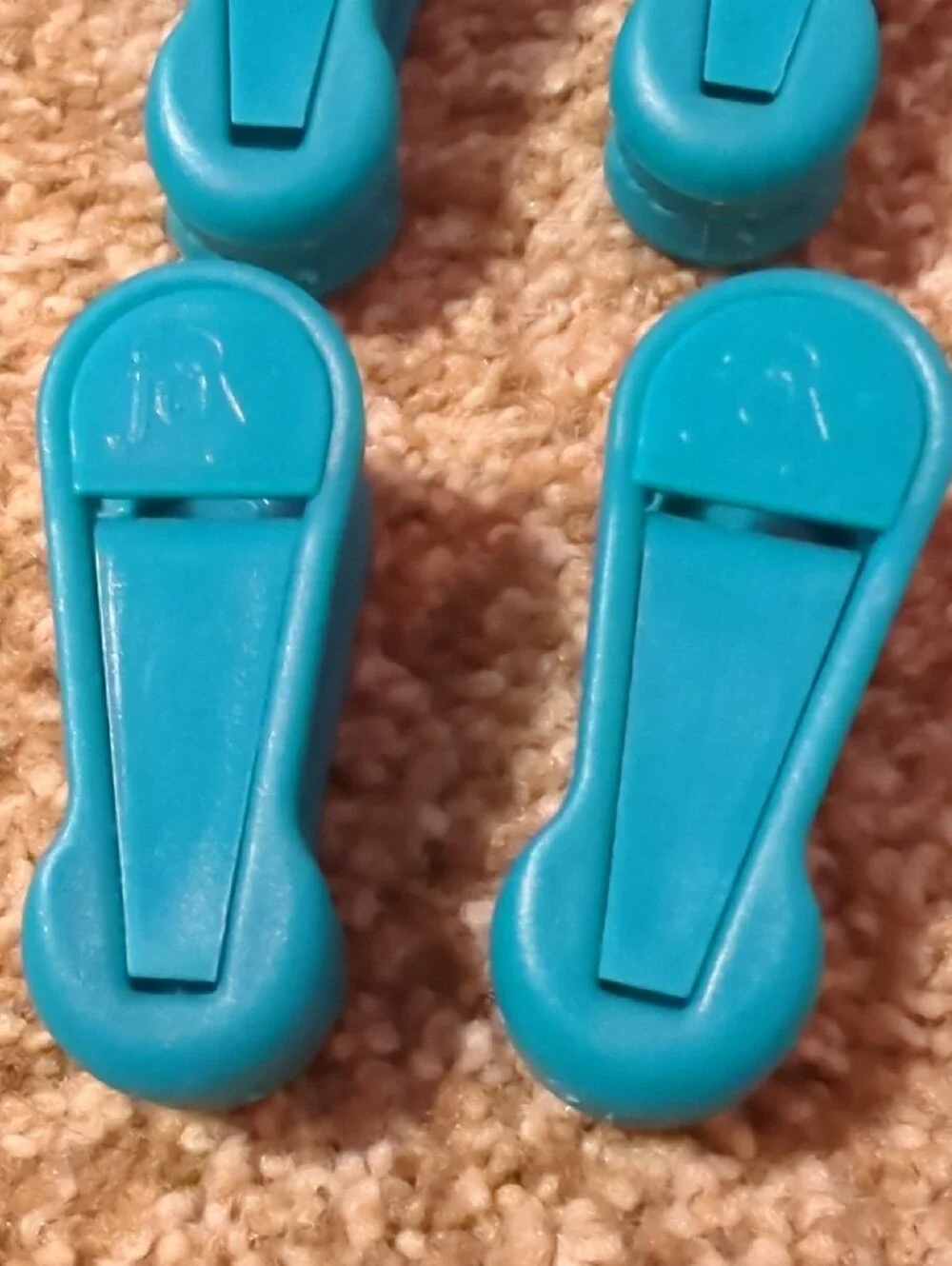 Joy Mangano Teal Closet Clips and Hooks Set